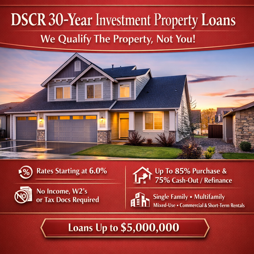 America One Mortgage, LLC Facebook ad: Investment Real Estate Loans