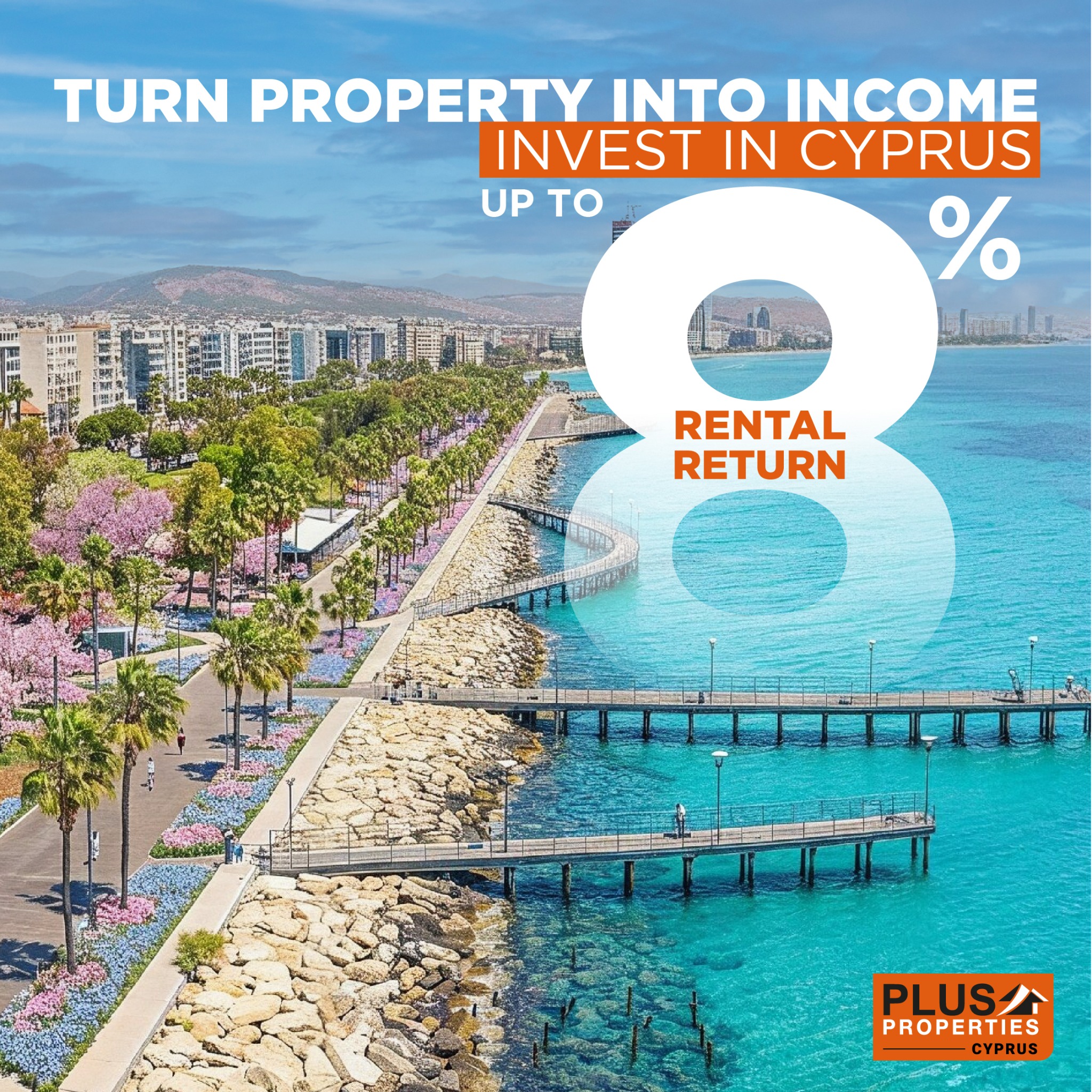 Plus Properties Cyprus Facebook ad: Contact us!