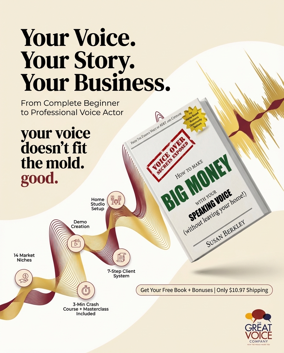 Susan Berkley VO Coach Facebook ad from Jan 8, 2026