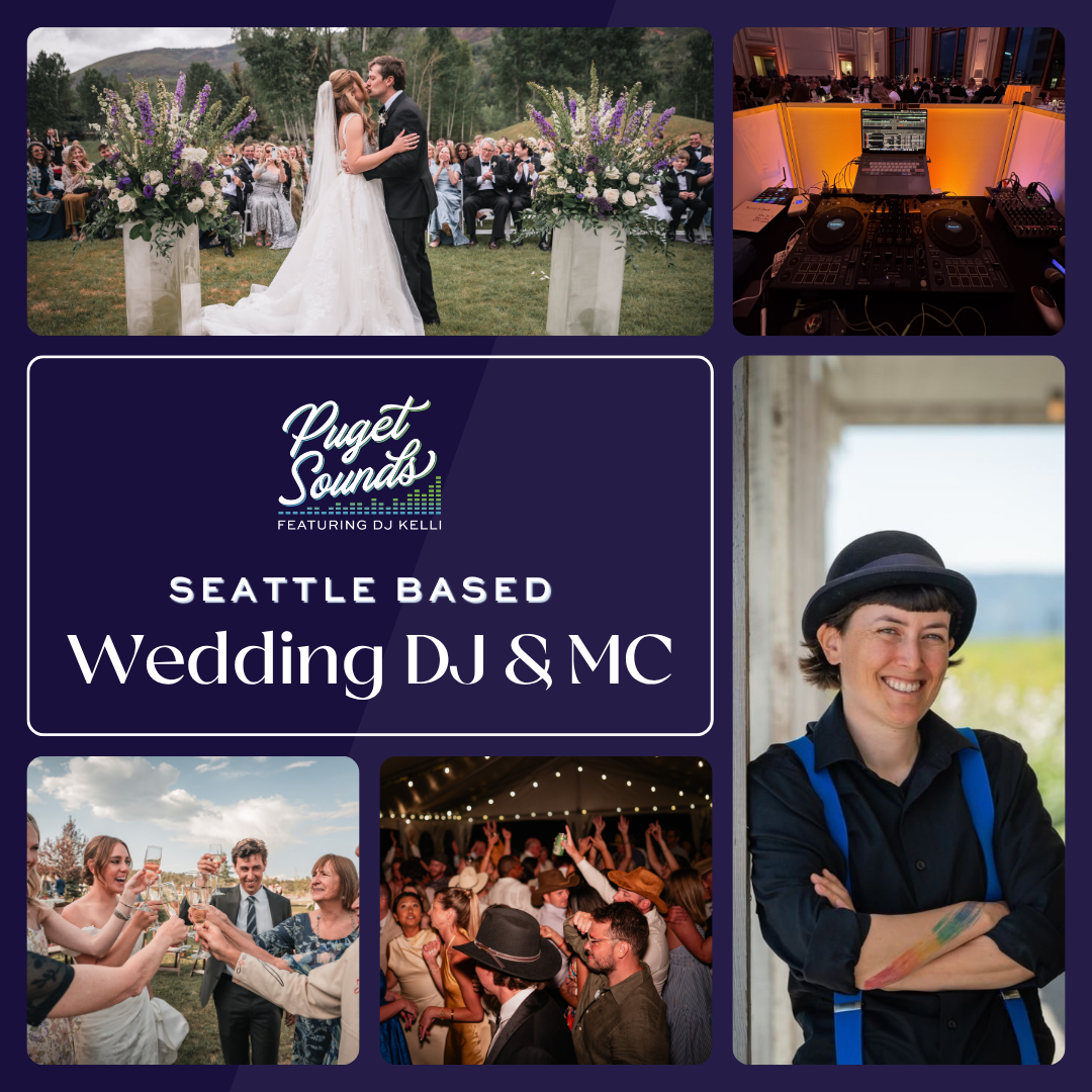 Puget Sounds Event DJ Services Facebook ad: Seattle Wedding DJ & MC | Puget Sounds | DJ Kelli