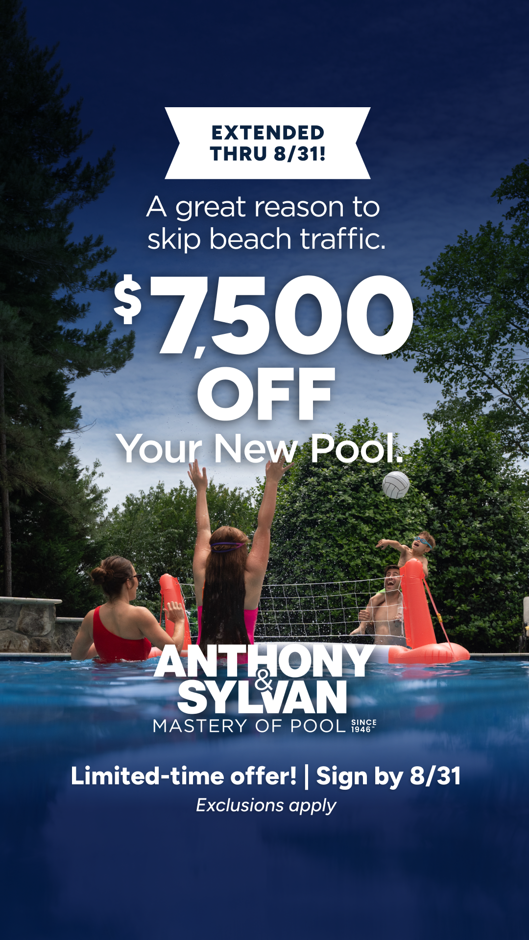 Anthony & Sylvan Pools Facebook ad