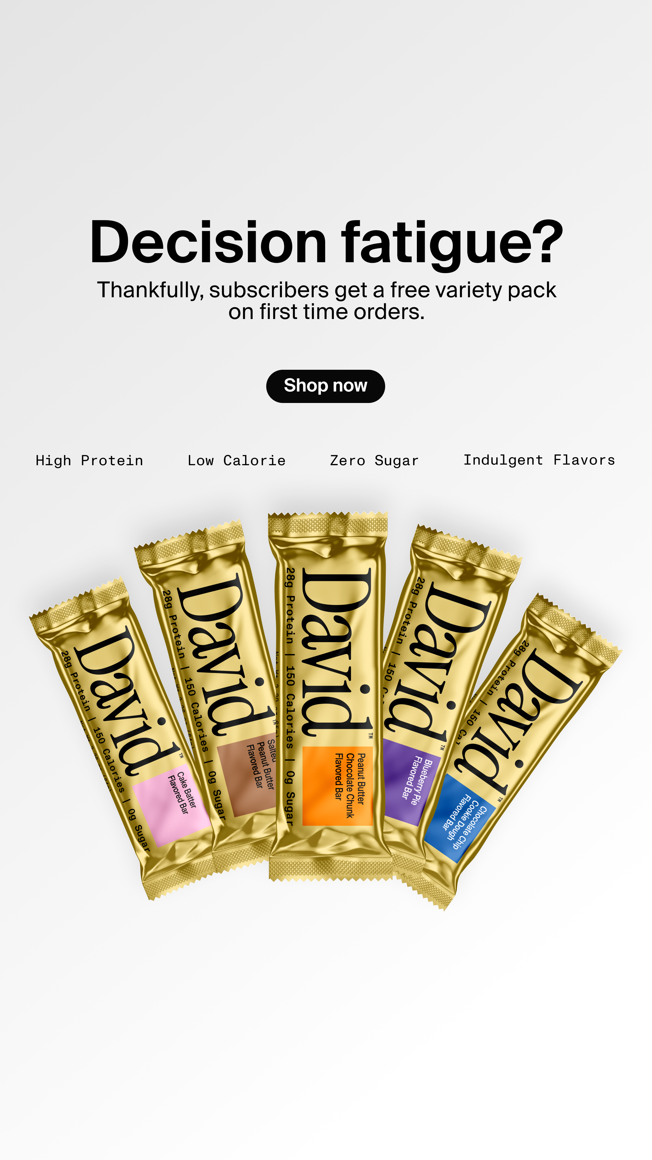 David Protein Facebook ad