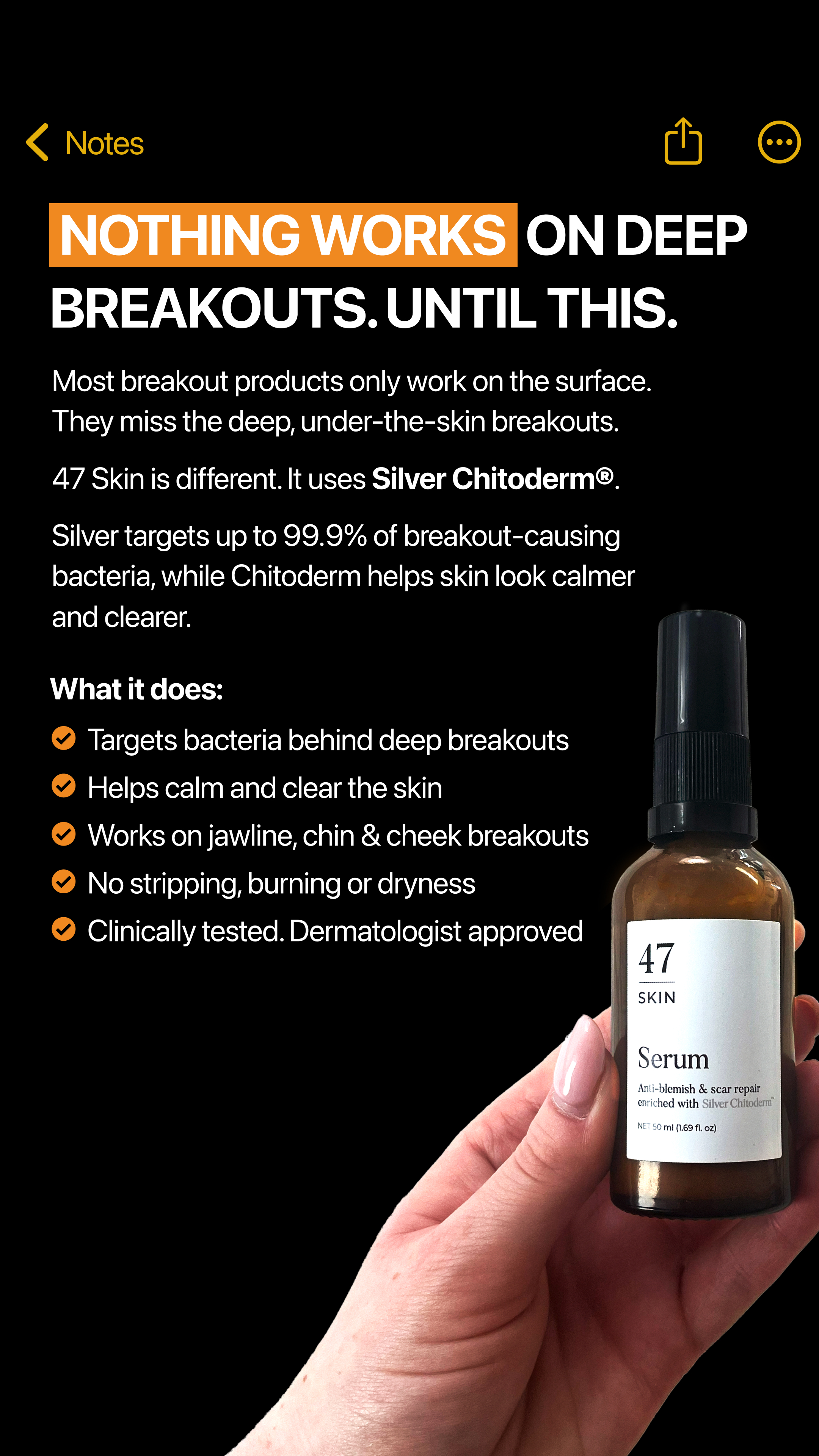 47Skin Facebook ad