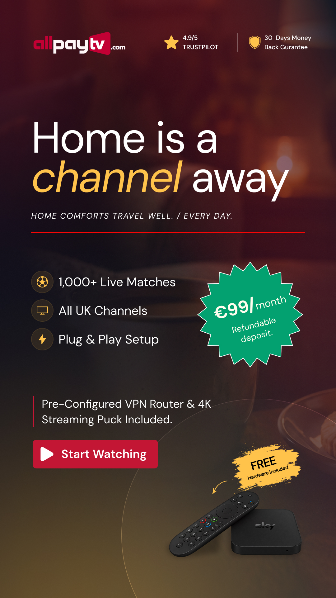 Allpaytv Facebook ad