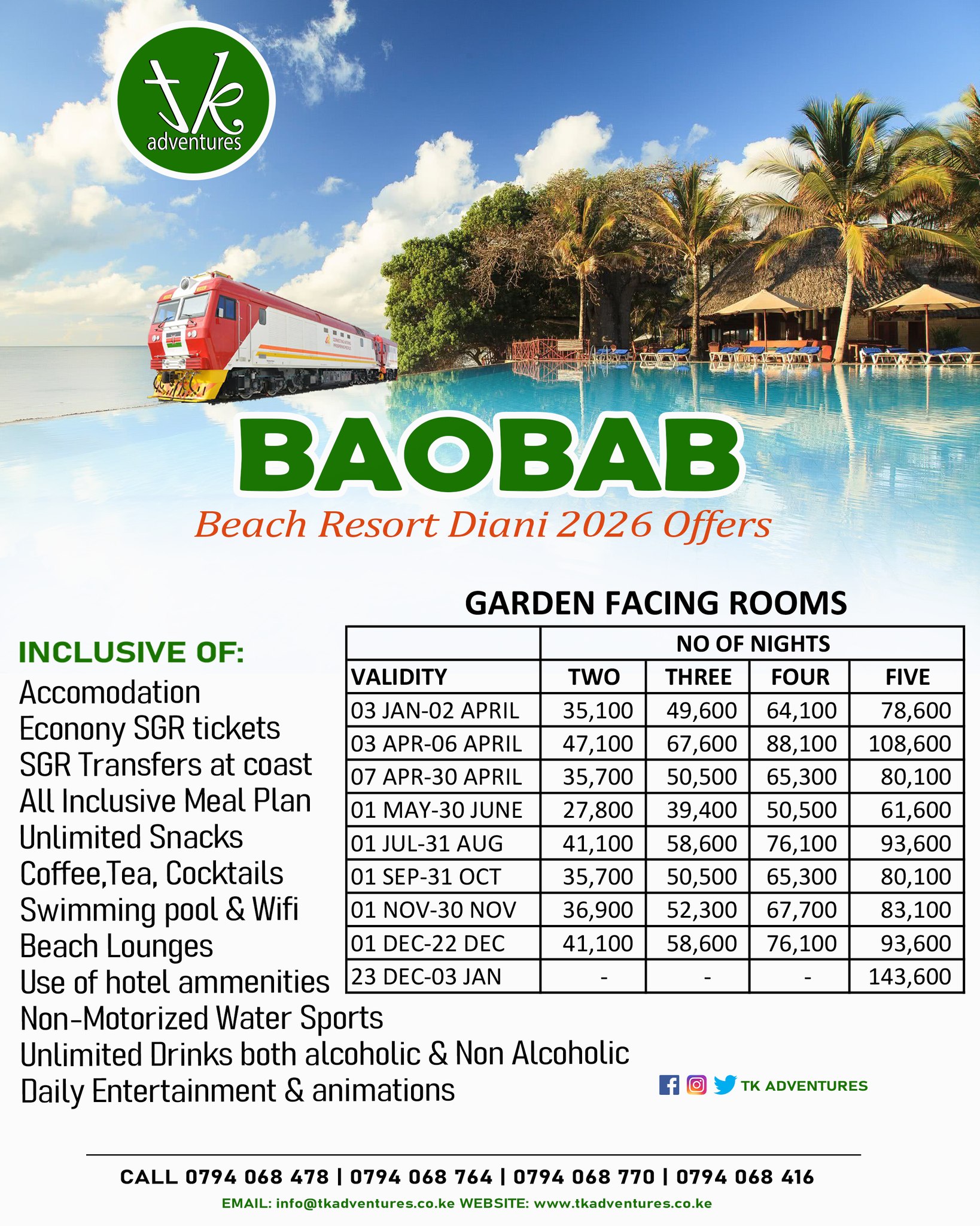Mombasa Holiday Offers Facebook ad: ๐๐ฎ๐ผ๐ฏ๐ฎ๐ฏ ๐๐ฒ๐ฎ๐ฐ๐ต ๐ฅ๐ฒ๐๐ผ๐ฟ๐ & ๐ฆ๐ฝ๐ฎ