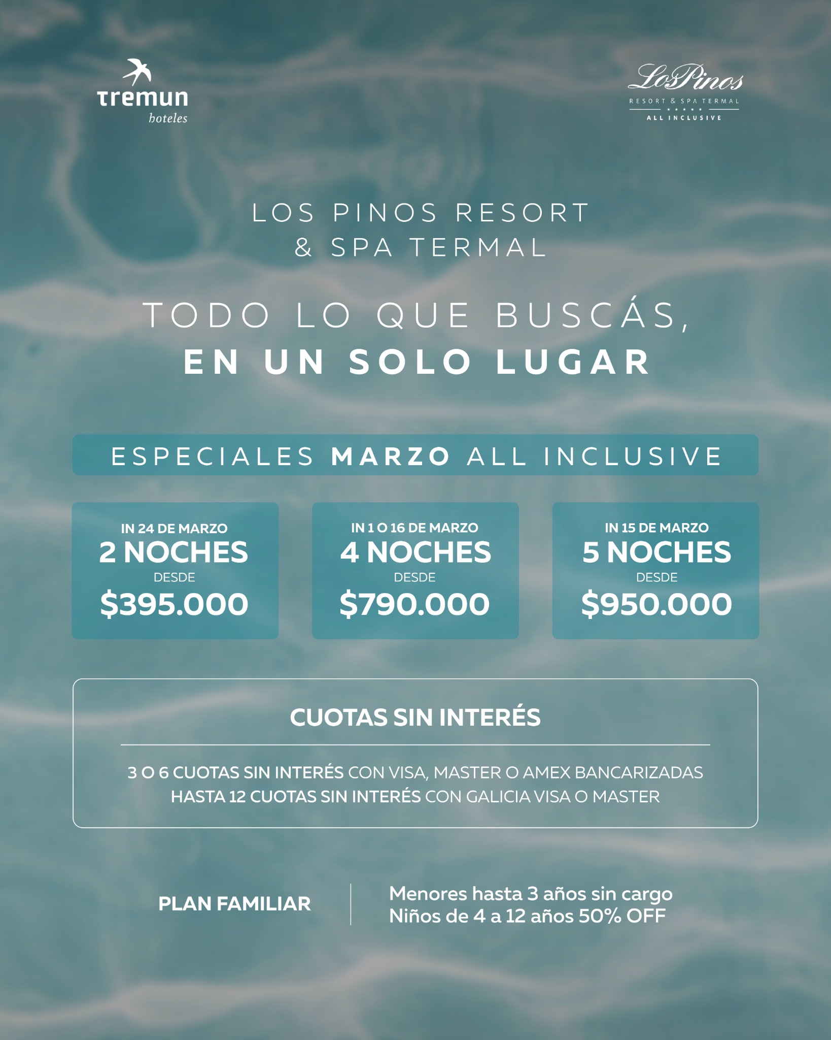 Los Pinos Resort & Spa Termal Facebook ad from Jan 26, 2026