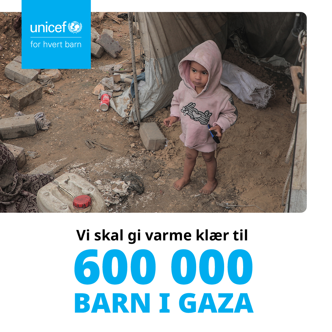 UNICEF Norge Facebook ad: Kulde er livsfarlig for små barn.