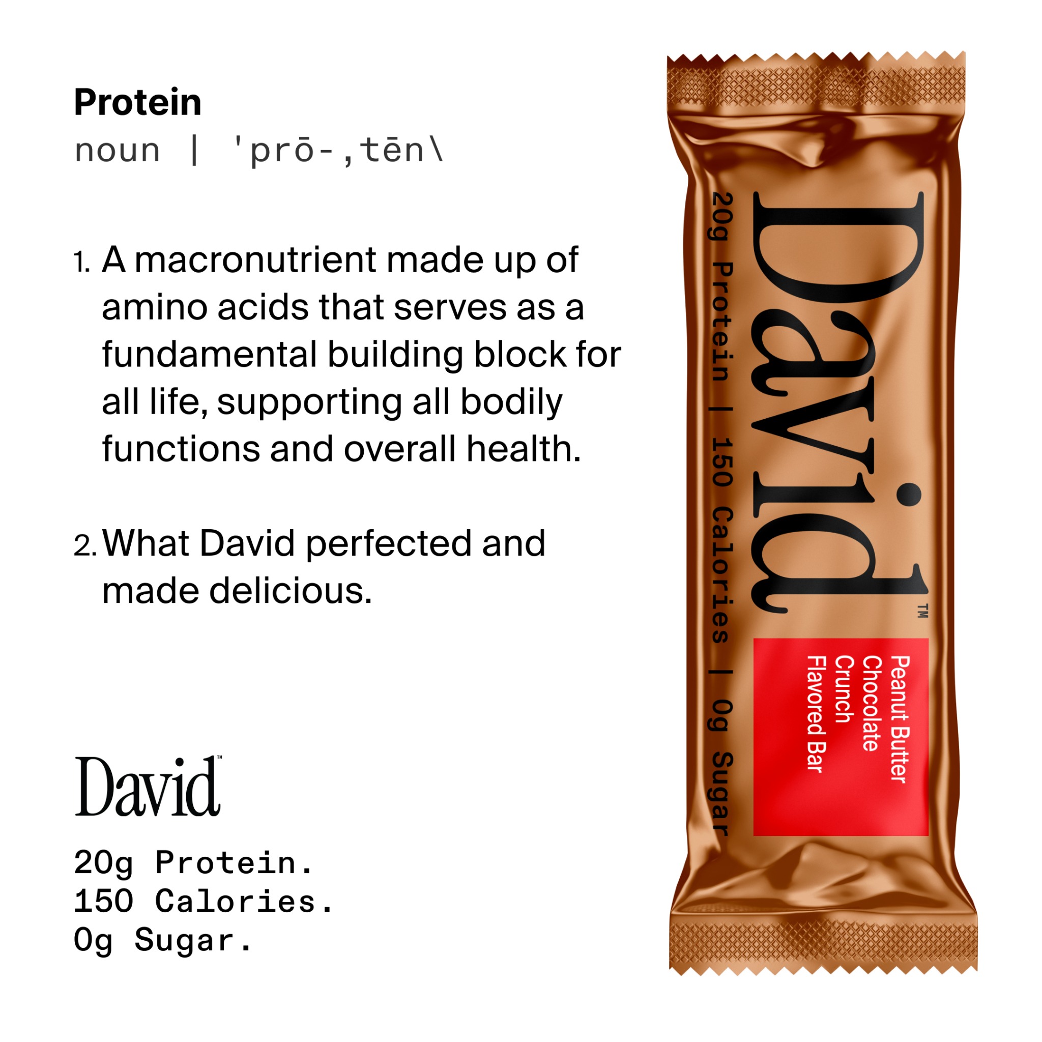 David Protein Facebook ad