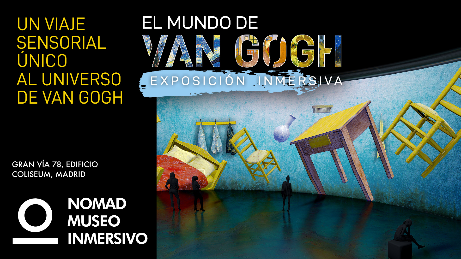 Nomad Museo Inmersivo Facebook ad: El Mundo de Van Gogh, Madrid