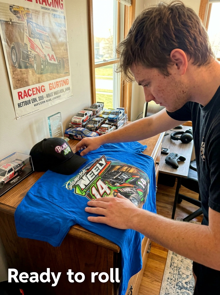 BlackAcid Custom Racing Apparel Facebook ad: Race Merch That Actually Turns Heads