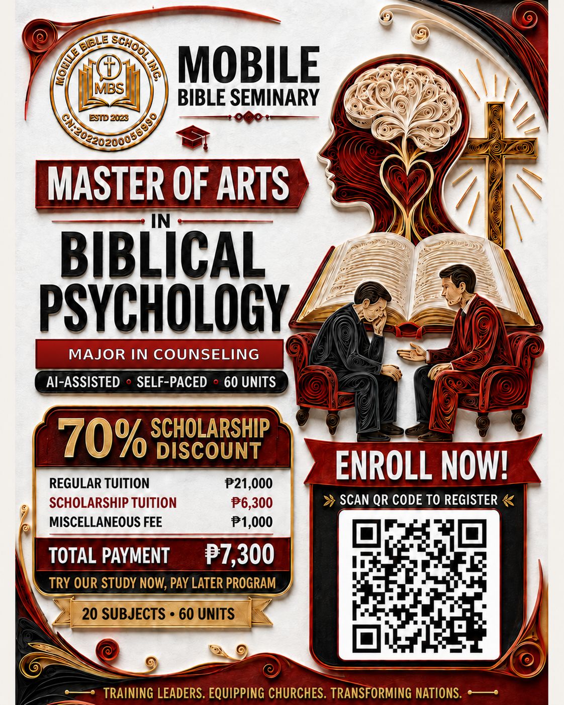 Mobile Bible School Inc. Facebook ad