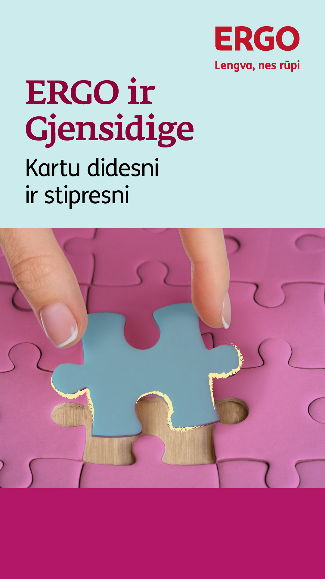 ERGO Facebook ad: Platesnė galimybės visiems