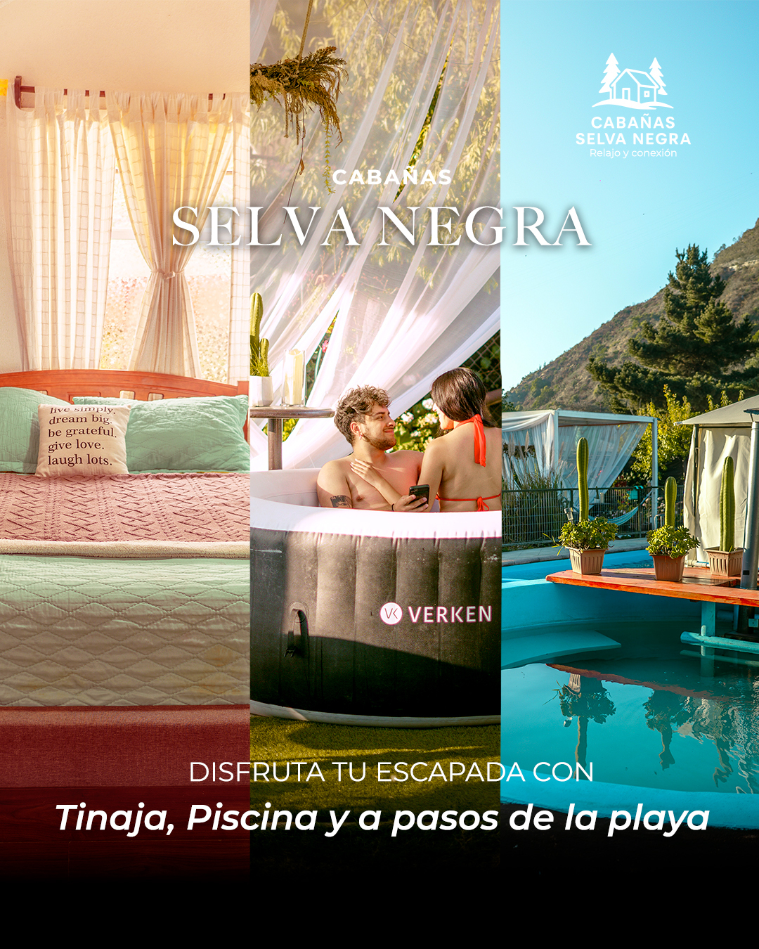Cabañas Selva Negra Facebook ad: Tinaja, Piscina y Naturaleza