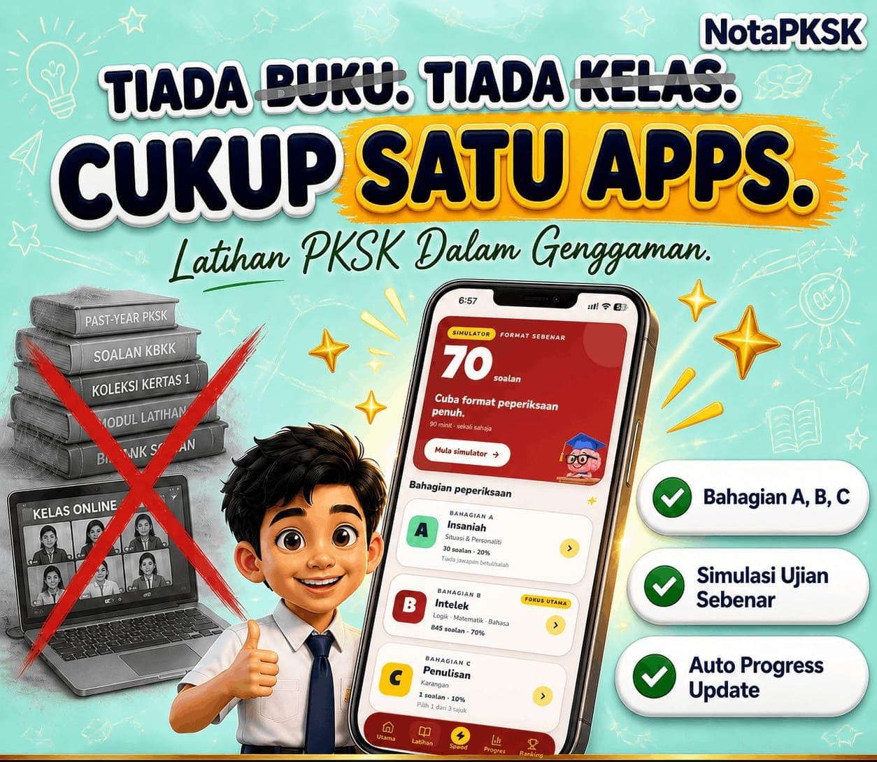 Nutriyati Properties Facebook ad: Anak nak praktis jawab soalan PKSK?