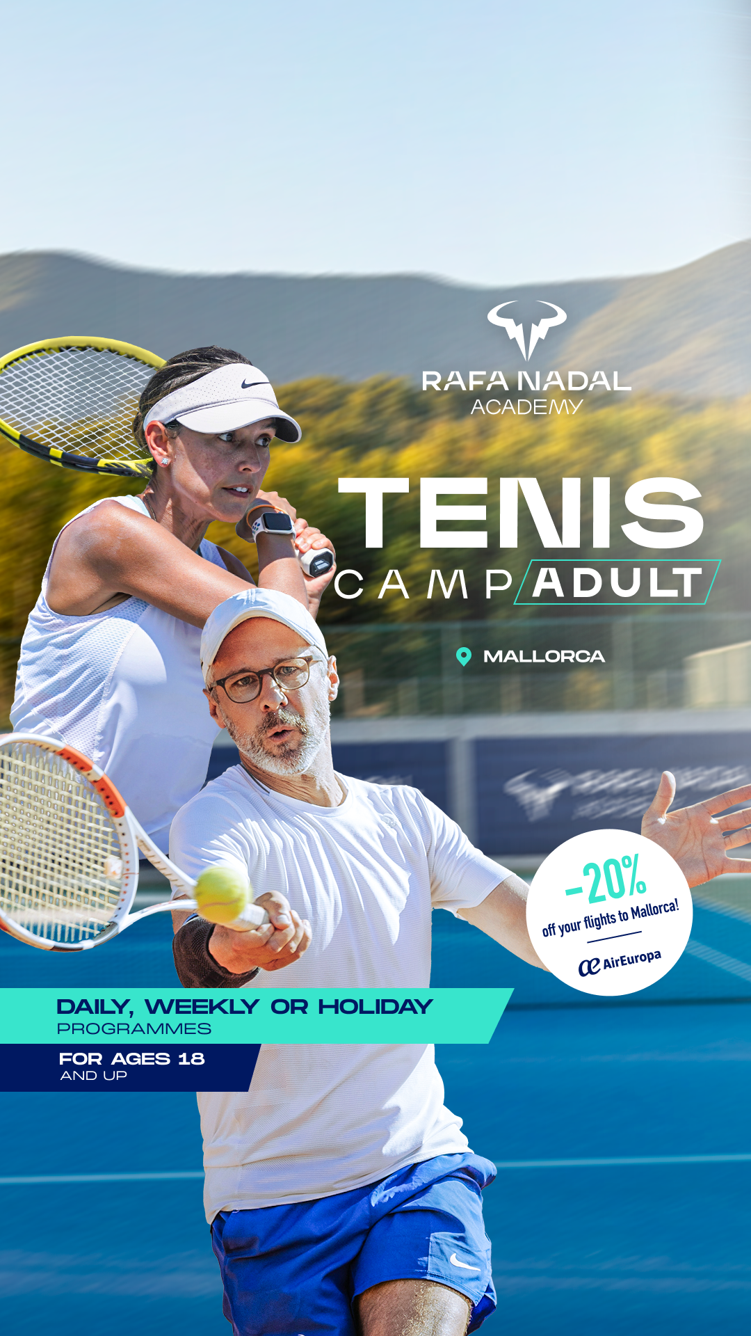 Rafa Nadal Academy Facebook ad
