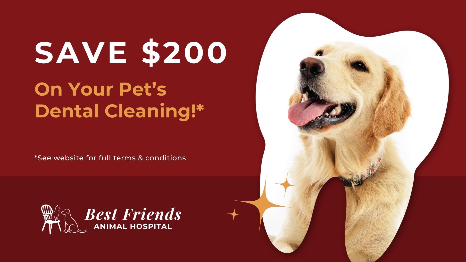 Best Friends Animal Hospital Facebook ad from Feb 1, 2026