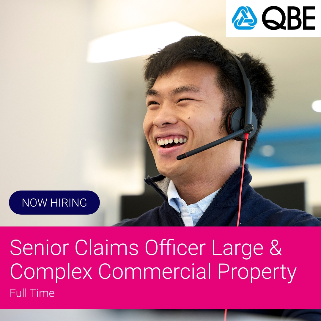 SEEK Facebook ad: Senior Claims Officer Large & Complex Commercial Property