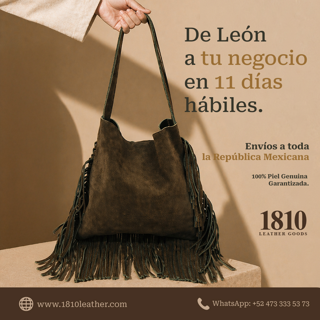 1810 Leather Goods Facebook ad: No pierdas ventas