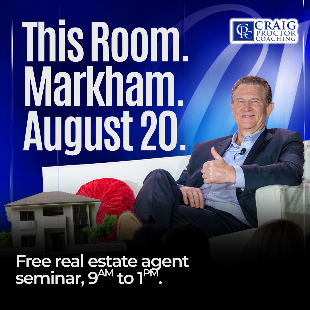 Craig Proctor Facebook ad: Toronto Realtors: The System 30,000+ Agents Use to…