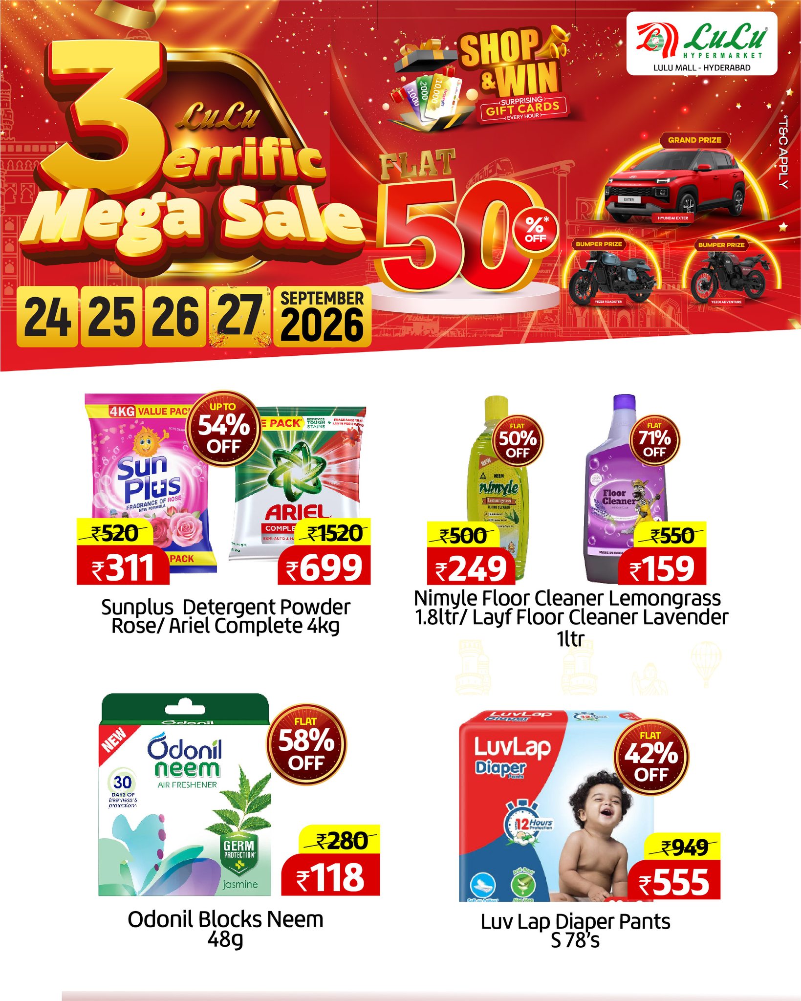 LuLu Hypermarket Hyderabad Facebook ad: MORE TO SHOP.