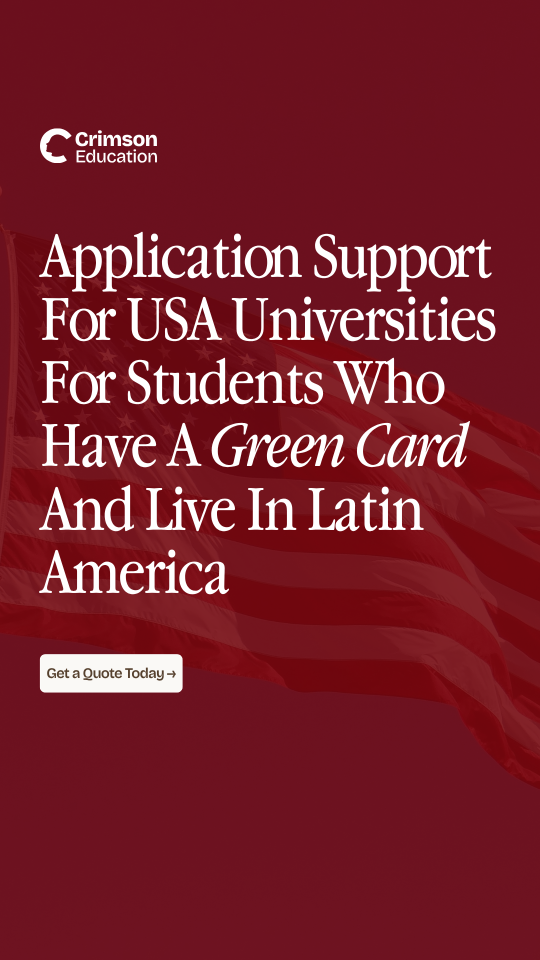 Crimson Education Facebook ad