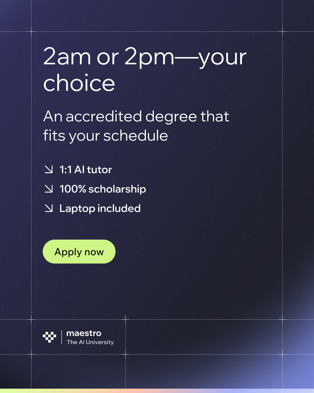 Maestro - The AI University Facebook ad from Feb 10, 2026