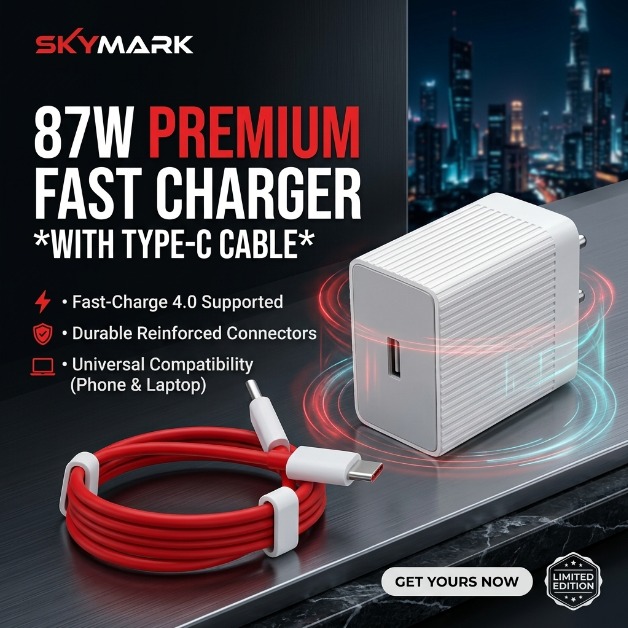 Skymark Facebook ad: Buy 87W Fast Charger!