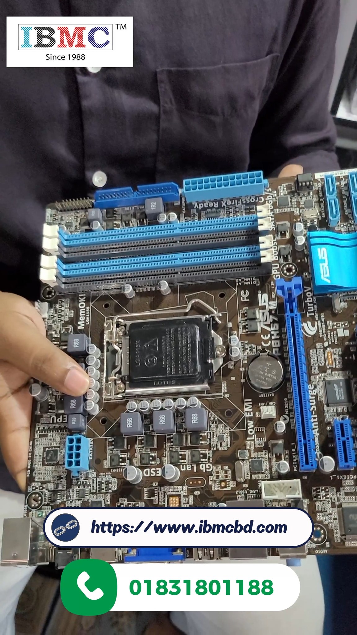 International Business Machine Co. IBMC Facebook ad: কম দামে ASUS-এর নির্ভরযোগ্য H67 Motherboard!