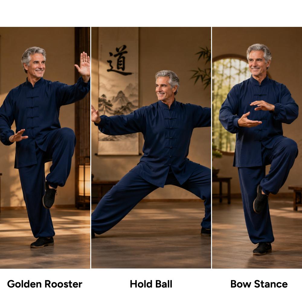 Tai Chi for Beginners at Home Facebook ad: Improve balance with a 30-day Tai Chi routine for 45+