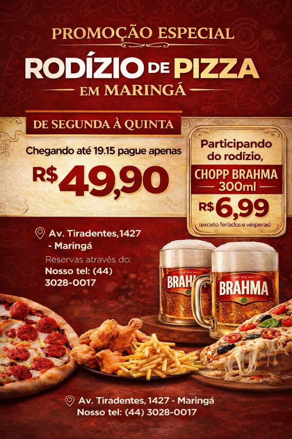 Casa Velha Pizzaria Facebook ad: O rodízio mais tradicional e saboroso de Maringá…