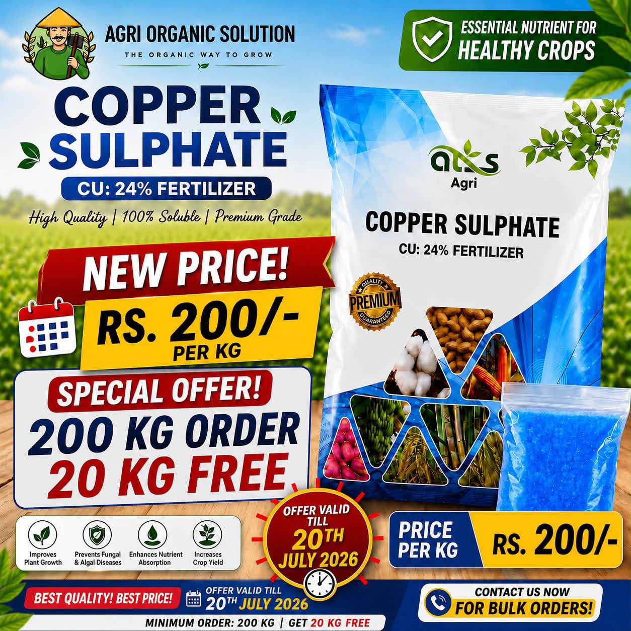 Agri Organic Solution Facebook ad: AGRI organic solution