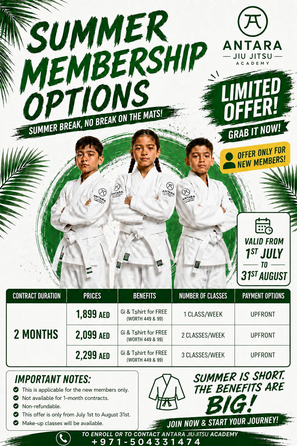 Antara Jiu Jitsu Academy Dubai Facebook ad