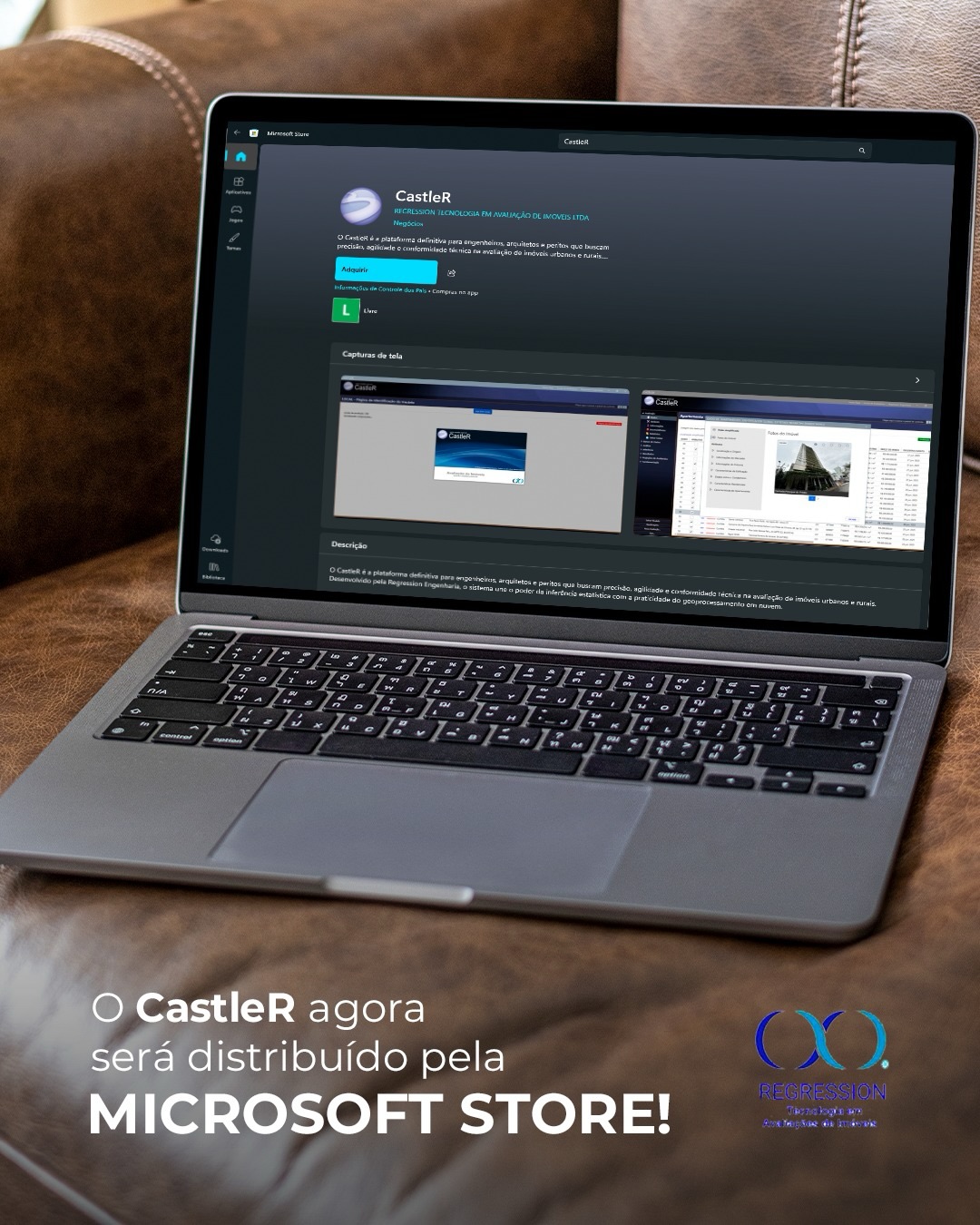 REGRESSION Engenharia Ltda Facebook ad: CastleR agora está disponível na Microsoft Store!