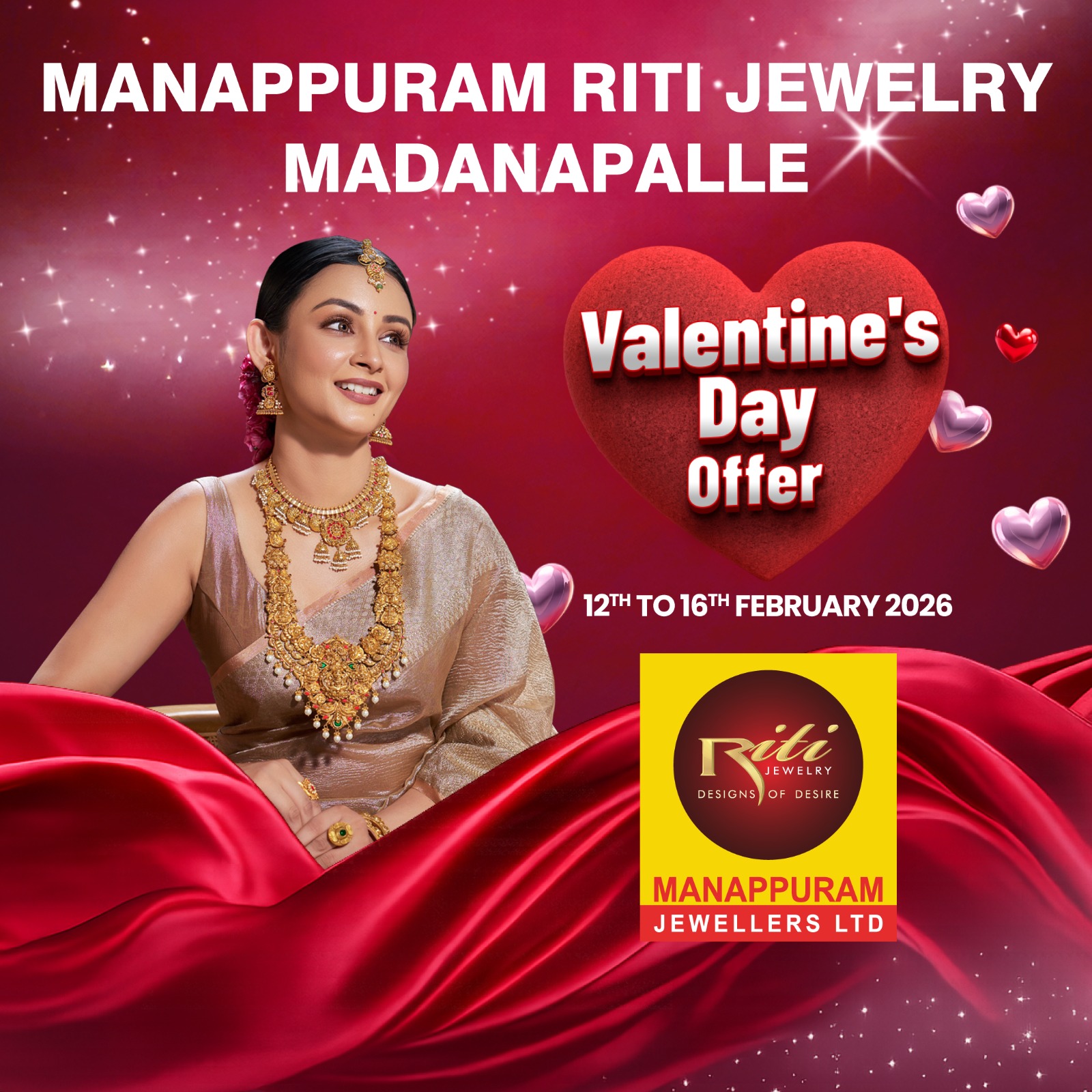 Manappuram Riti Jewelry Facebook ad: Celebrate this Valentine's day with Manappuram RIti…