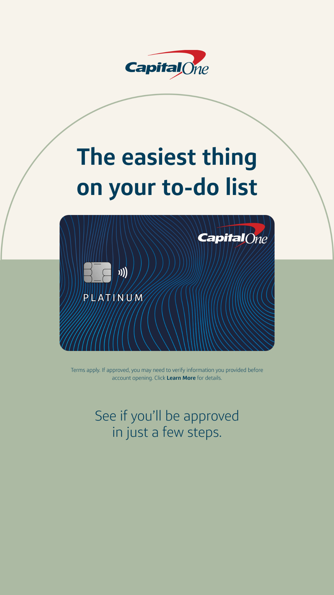 Capital One Facebook ad
