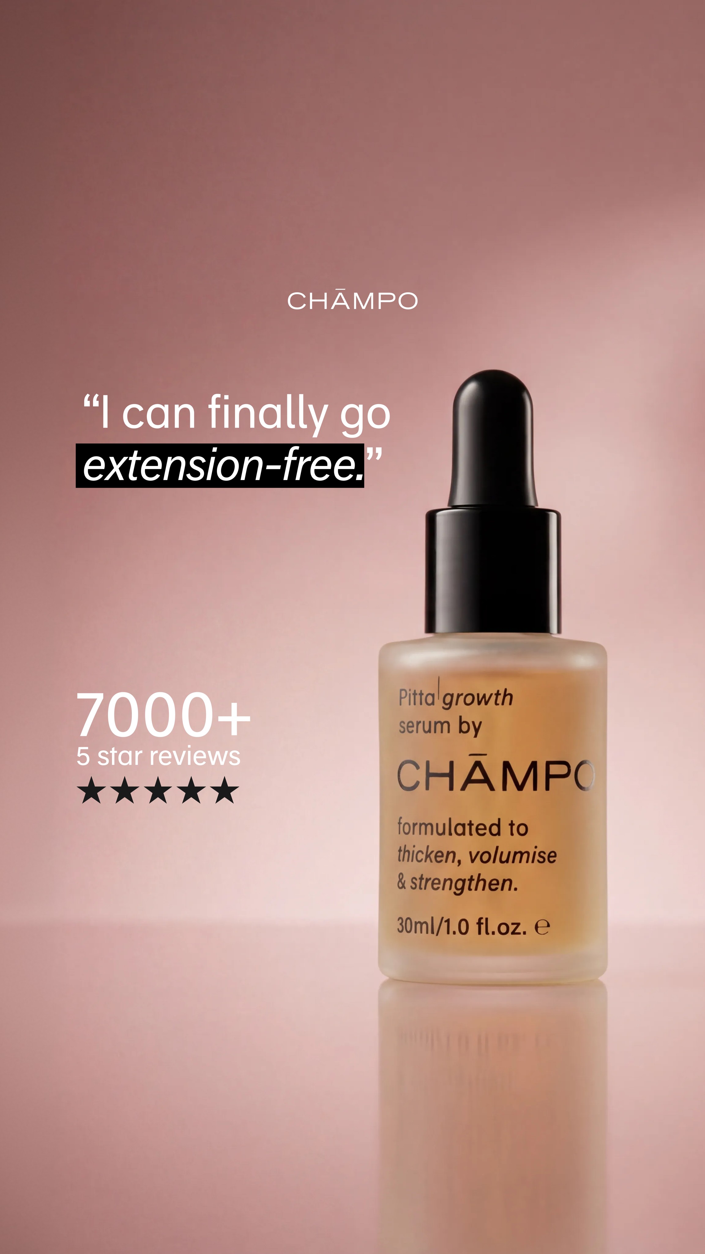Chāmpo Haircare Facebook ad