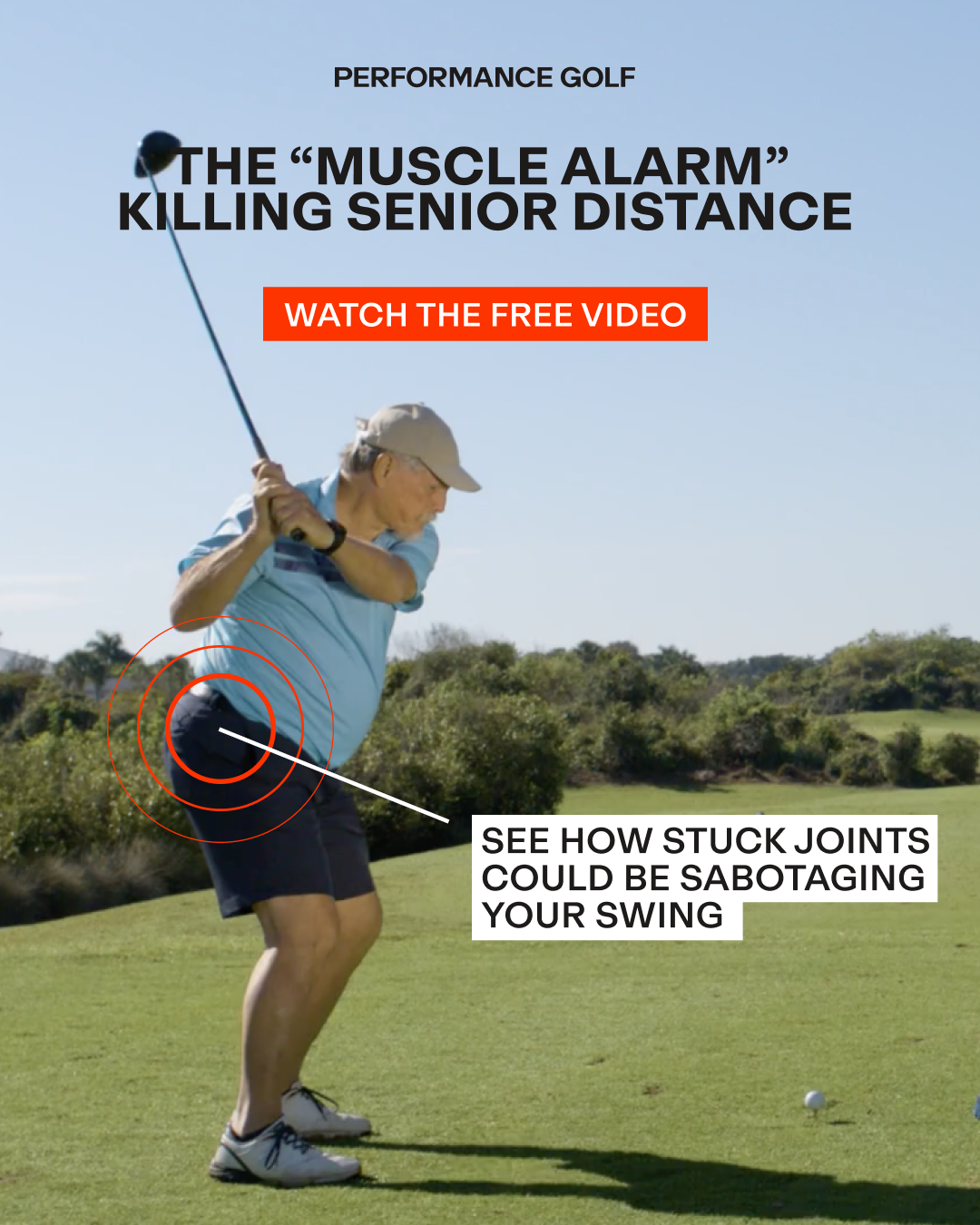 Performance Golf Facebook ad