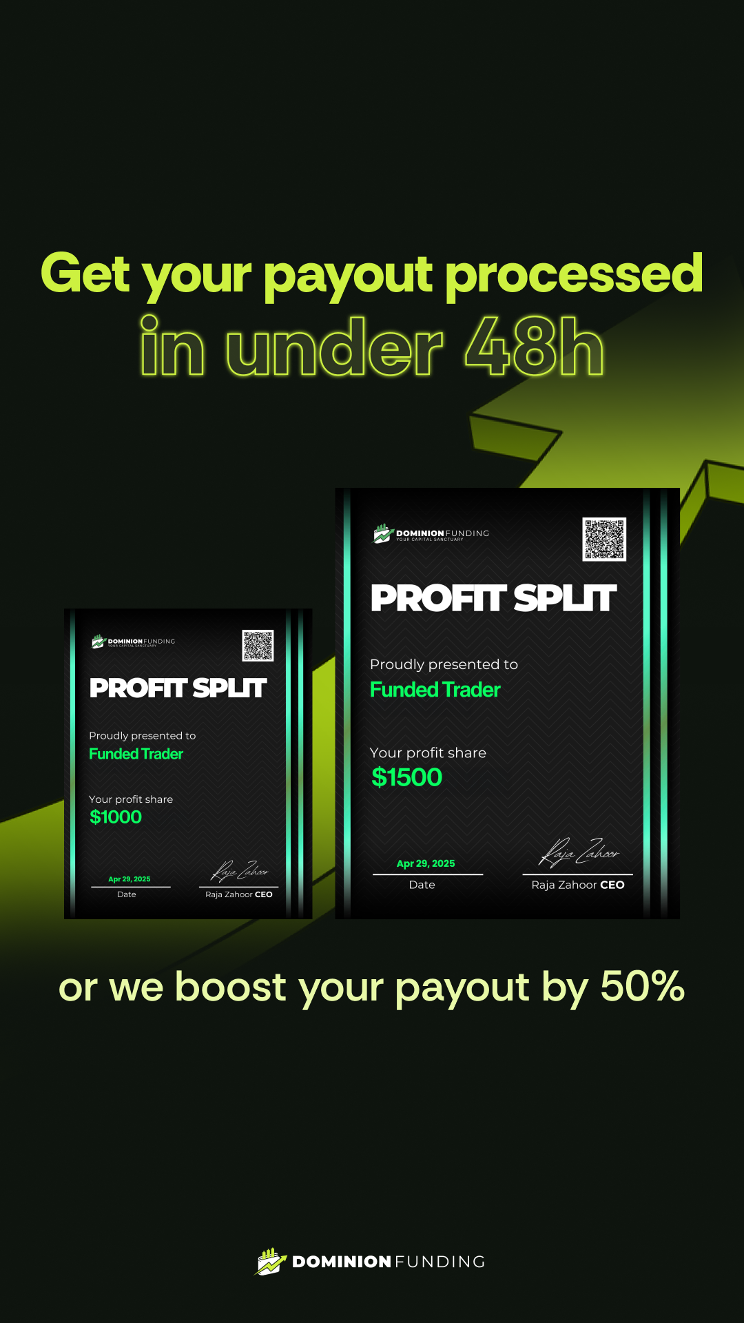 Dominion Funding Facebook ad