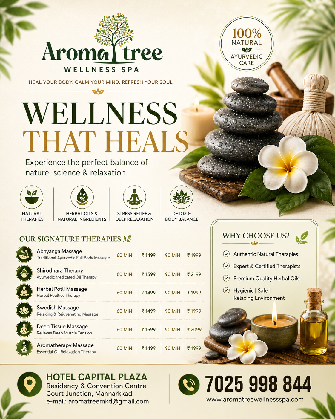Maharshi Ayurvedic & Wellness Spa Facebook ad: OPEN NOW