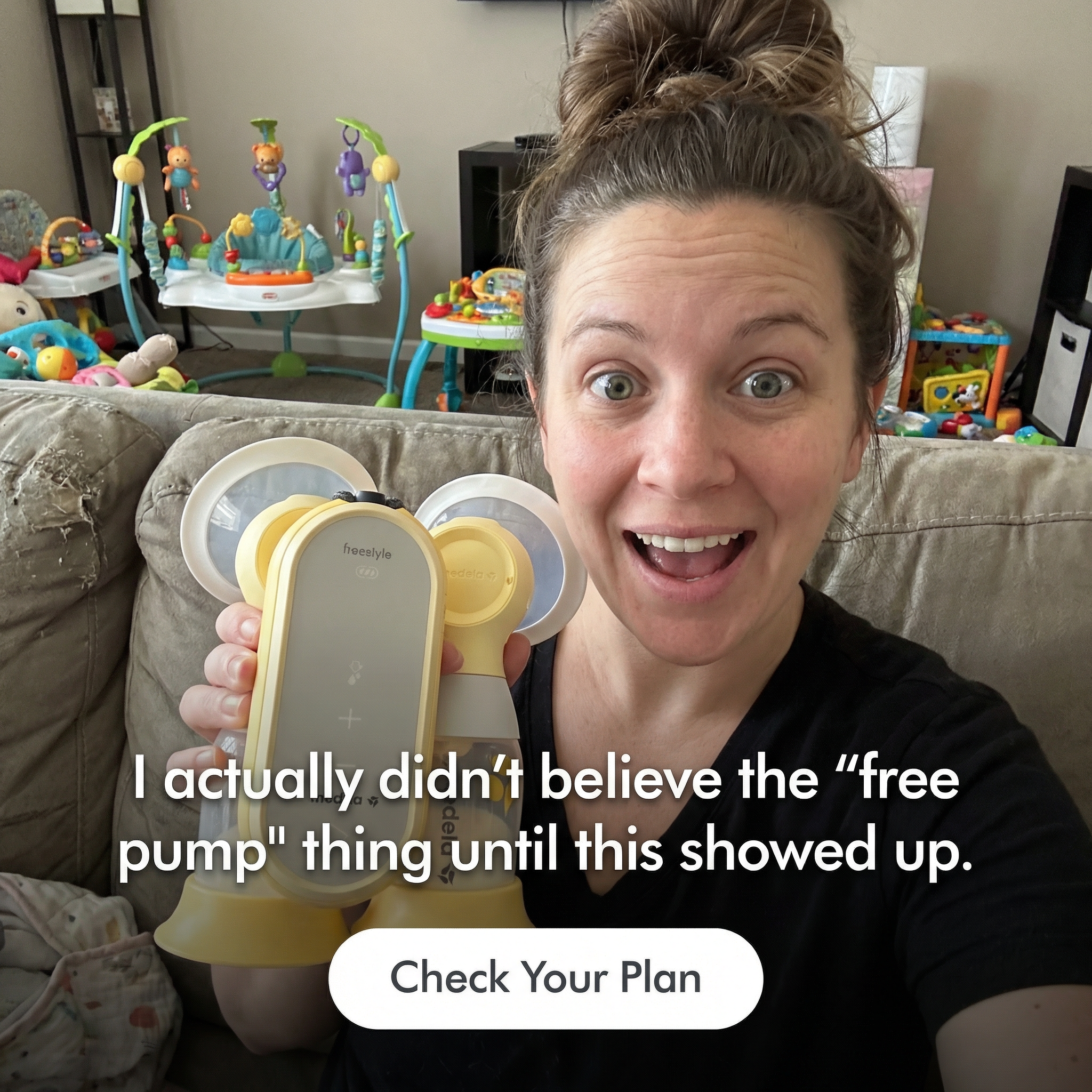 Pumps for Mom Facebook ad from Apr 8, 2026