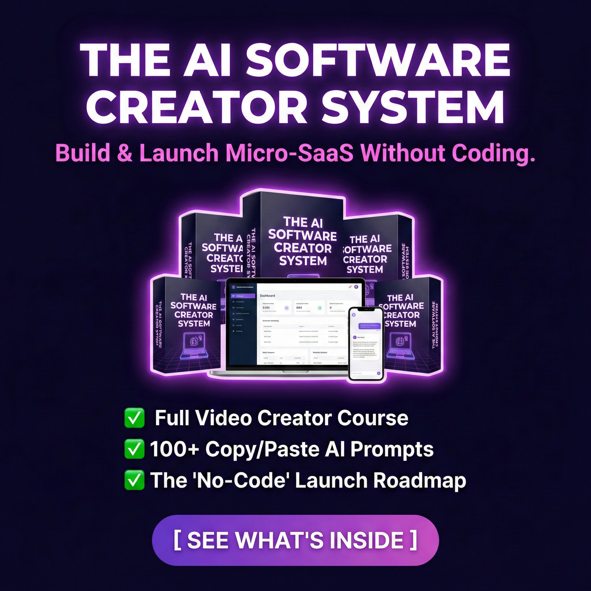 Justin Burns Facebook ad: Launch Your Own Software App Using AI in 2026