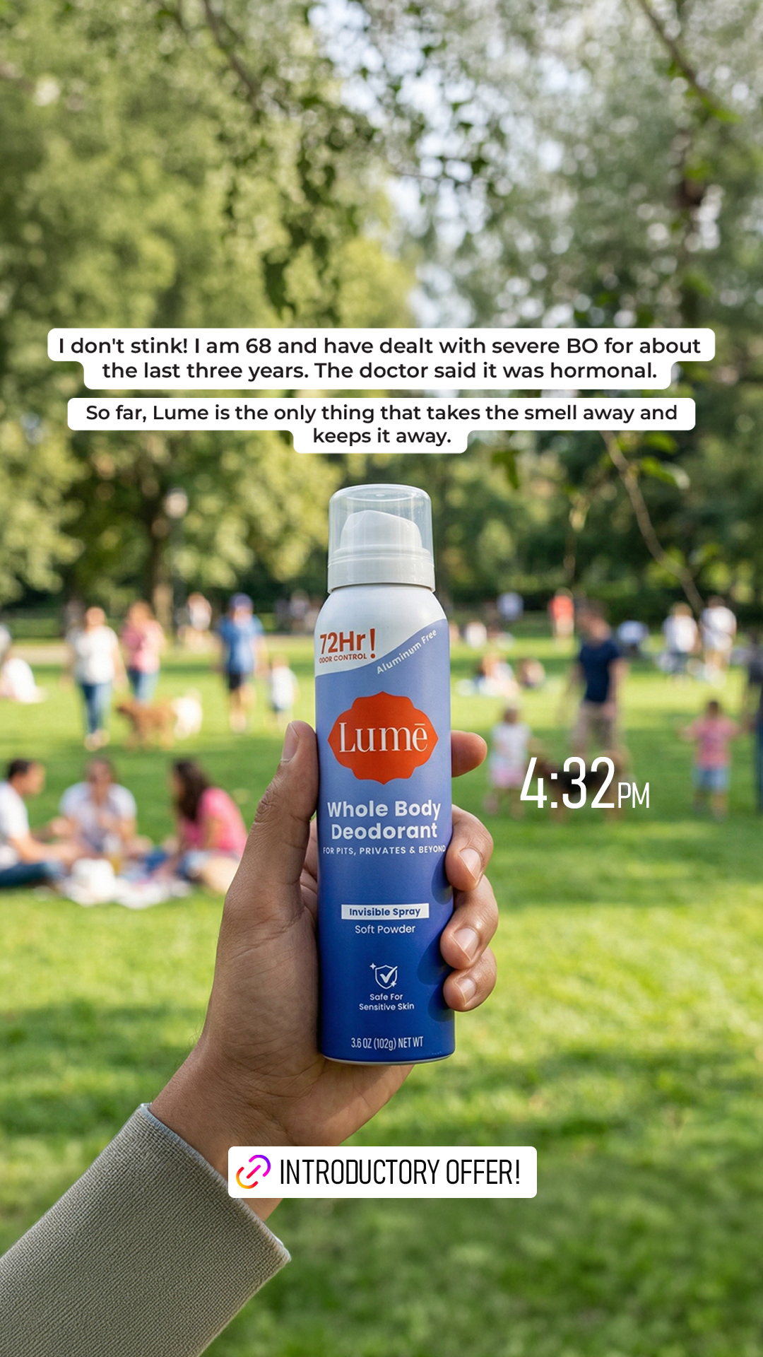 Lume Deodorant Facebook ad