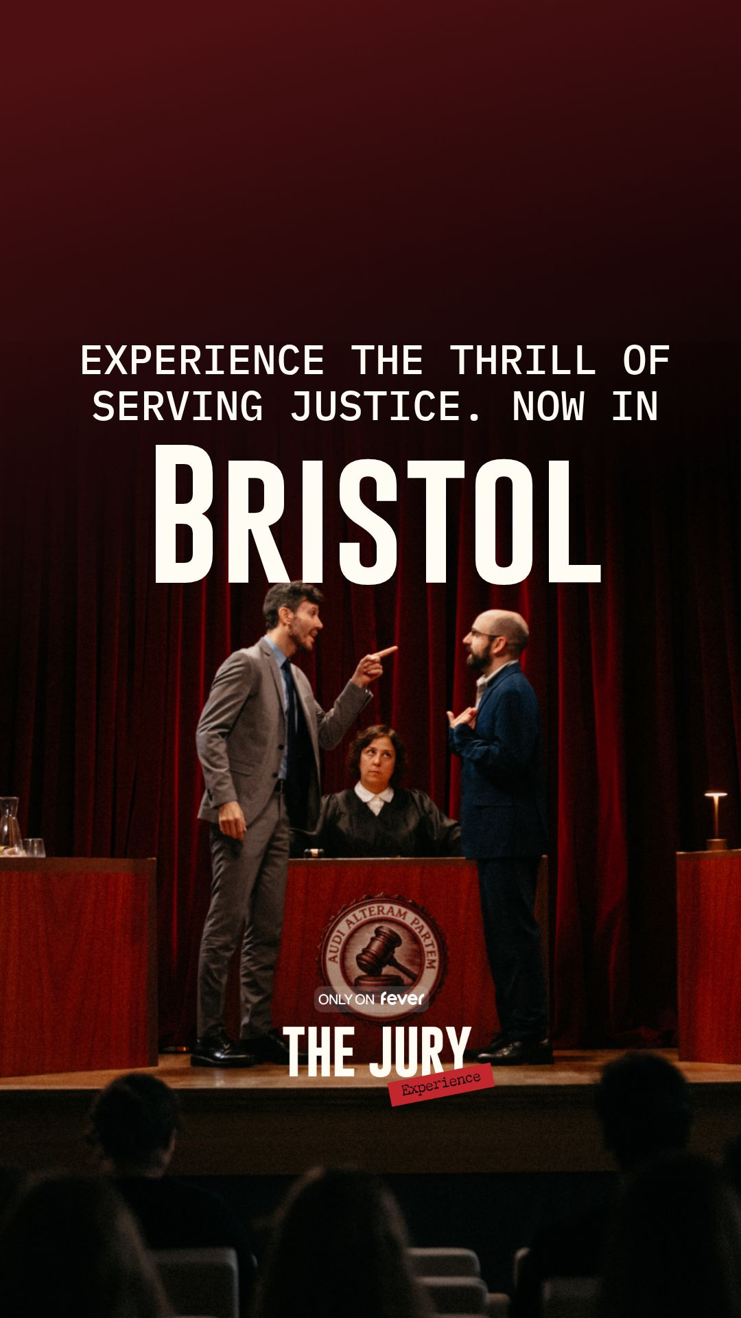 The Jury Experience Facebook ad