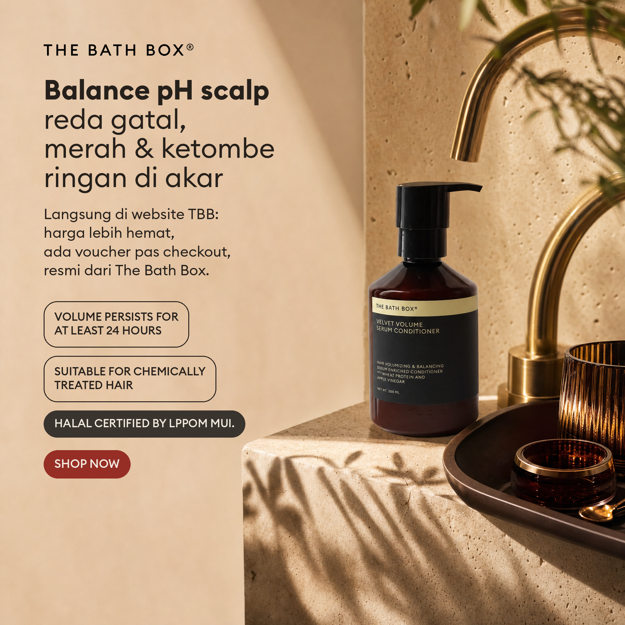 The Bath Box Facebook ad: Balance pH scalp reda gatal, merah & ketombe…