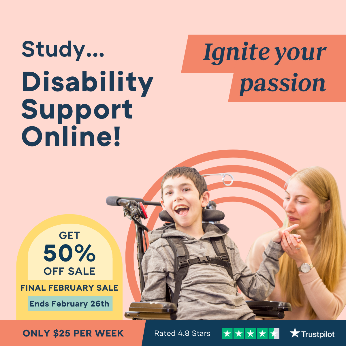 Online Courses Australia Facebook ad