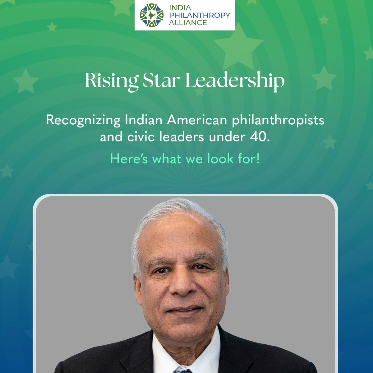 India Philanthropy Alliance Facebook ad: The Deepak Raj Rising Star Award recognizes Indian…