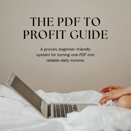 PDF to Profit Facebook ad: PDF to Profit (@PDF-to-Profit) | Stan