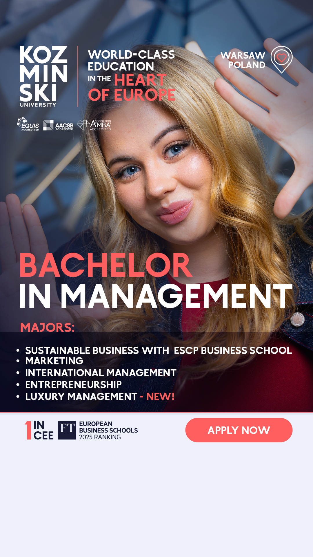 Akademia Leona Koźmińskiego - Kozminski University Facebook ad