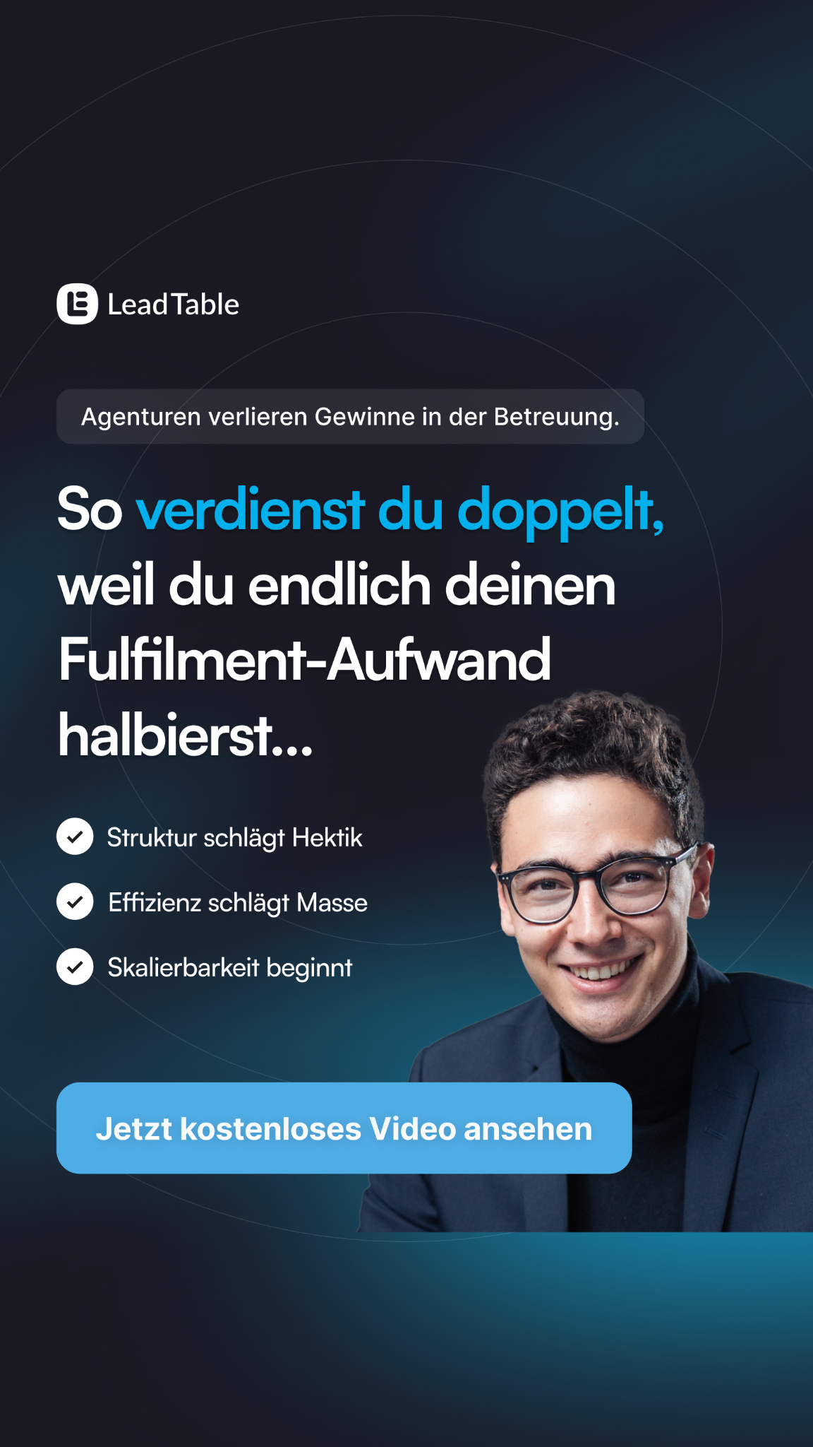 LeadTable - Agentursoftware Facebook ad
