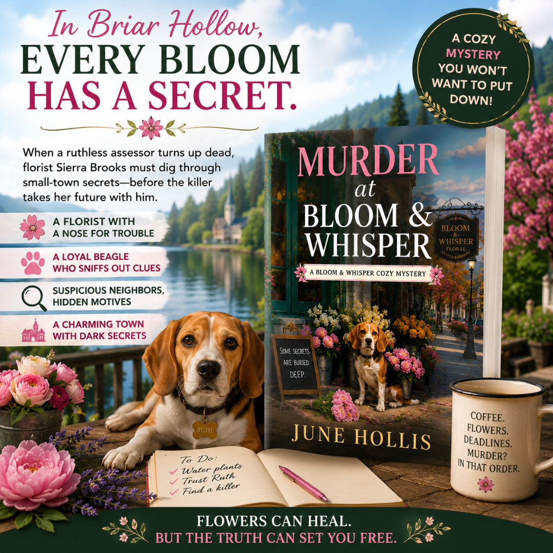 June Hollis Cozy Mystery Facebook ad